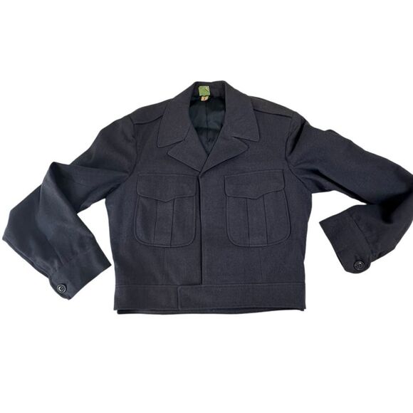 Vintage 1951 USAF A Dubios Blue Wool Ike Jacket Size 38R - Picture 1 of 14